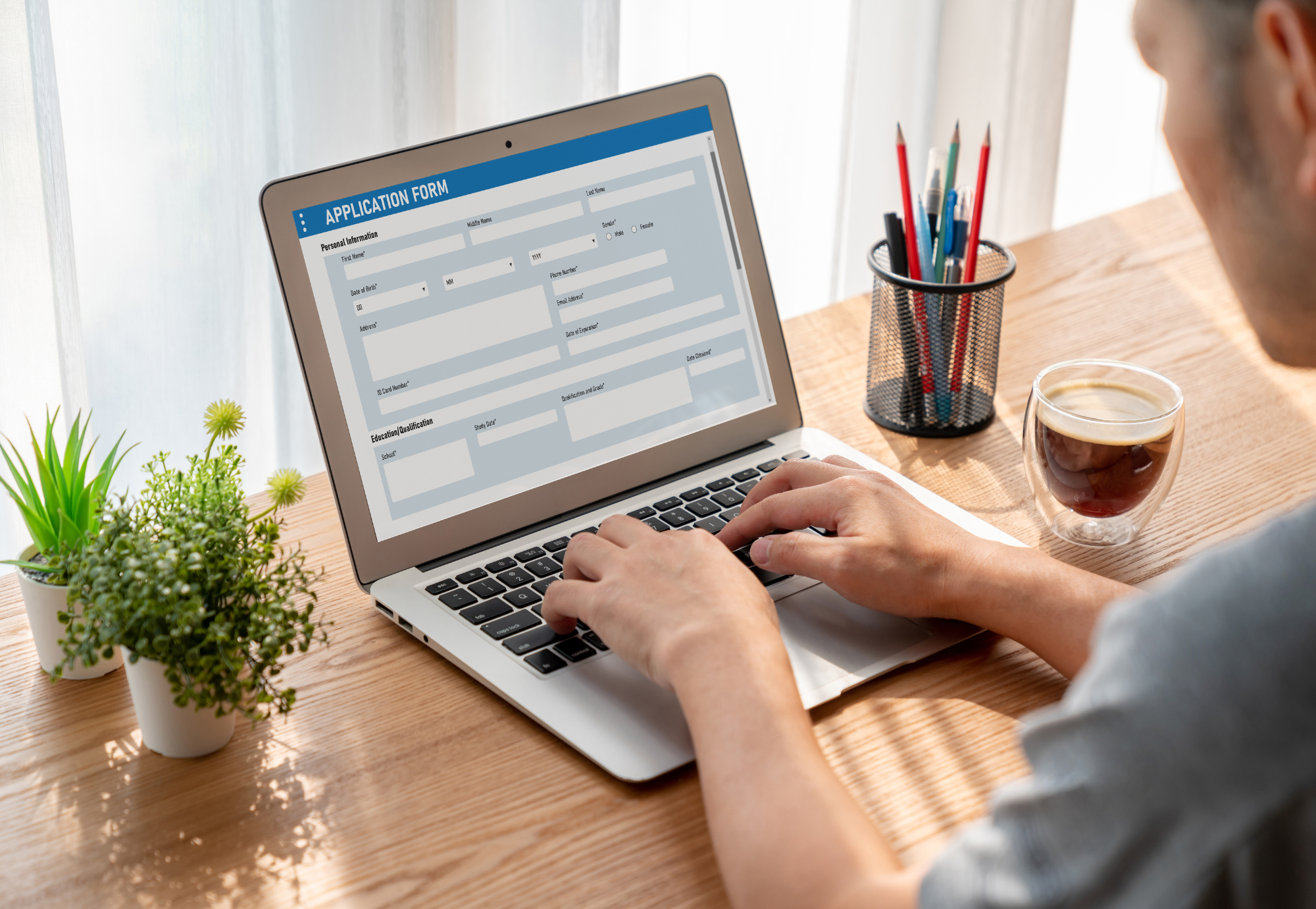 a calm, clean workspace with a sense of “starting”